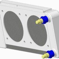 Radiator with Power Steering Filter