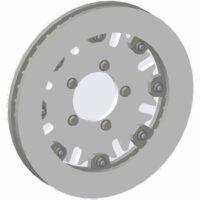 Brake Rotor and Adapter Plate