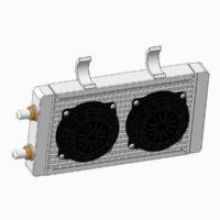 Oil Cooler Box with Connectors Assembly